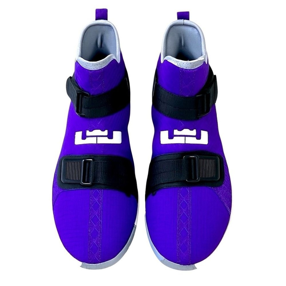 Nike LeBron Soldier 13 SFG Basketball Shoes Men's 7.5 Court Purple Black White